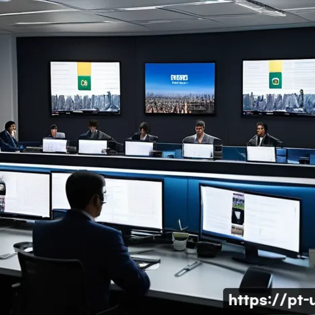 미국 유명 정치 스캔들 - A detailed political newsroom scene in Brazil, showing a diverse group of journalists and editors in...