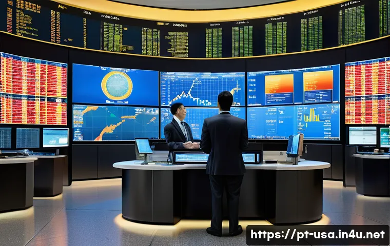 미국의 세계 경제 영향력 - A dynamic global financial scene illustrating the US dollar’s role as the dominant world reserve cur...