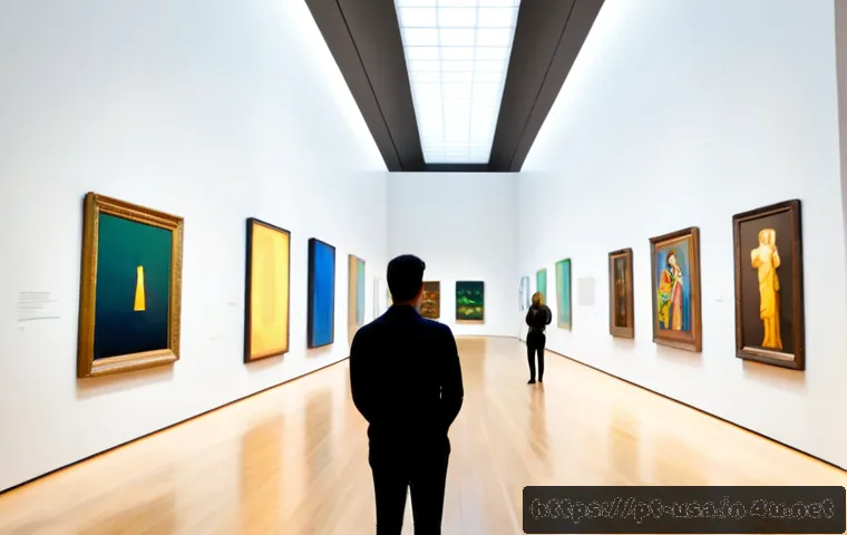 미국 유명 미술관 - Photorealistic wide-angle view of a renowned American art museum in New York City, grand neoclassica...